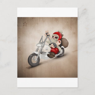 Cartes Pour Fêtes Annuelles Père Noël motorisé