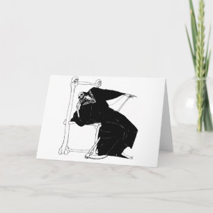 Cartes Pour Fêtes Annuelles "Père Noël Muerte" (Meilleure Faucheuse Mexicaine)
