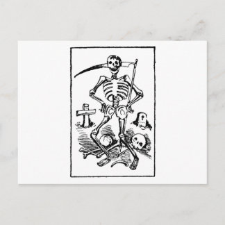 Cartes Pour Fêtes Annuelles Père Noël Muerte, Mexicaine Grim Reaper c. début d