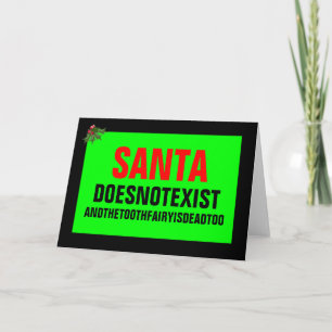 Cartes Pour Fêtes Annuelles père Noël n'existe pas
