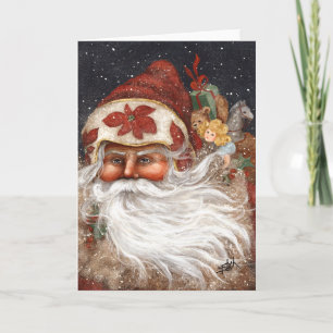 CARTES POUR FÊTES ANNUELLES PÈRE NOËL NORDIQUE
