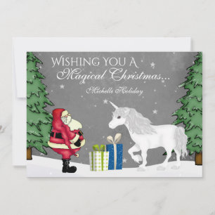 Cartes Pour Fêtes Annuelles Père Noël personnalisé et appartement de Noël Unic