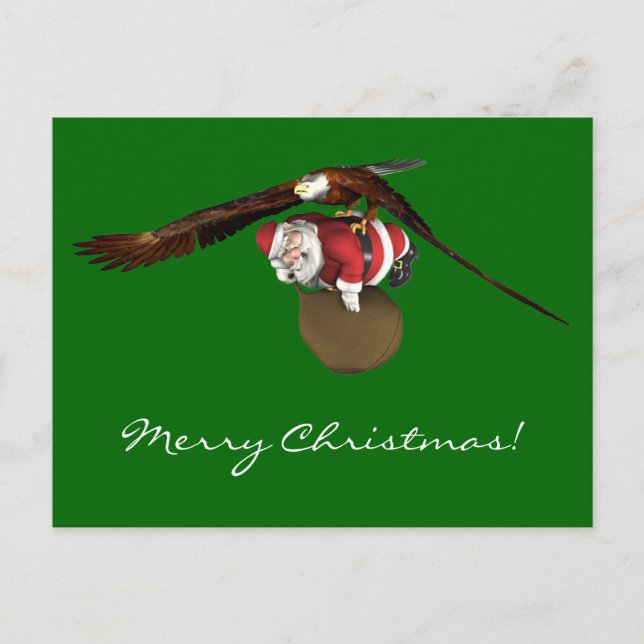 Cartes Pour Fêtes Annuelles Père Noël Pourrait Venir Un Peu Plus Tard (Devant)