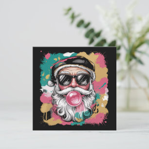 Cartes Pour Fêtes Annuelles Père Noël Prépa Coquette Noël Paillettes Rose Fémi