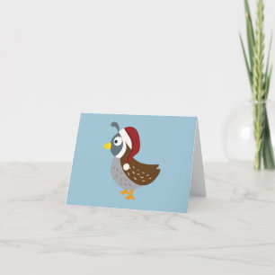 Cartes Pour Fêtes Annuelles père Noël Quail