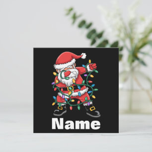Cartes Pour Fêtes Annuelles Père Noël qui fait le dab Cadeau de Noël personnal
