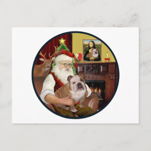 Cartes Pour Fêtes Annuelles père Noël (R) - Bulldog 1 anglais