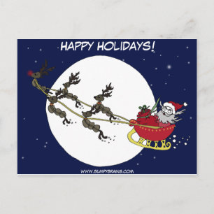 Cartes Pour Fêtes Annuelles Père Noël & Reindeer