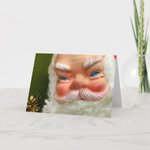 Cartes Pour Fêtes Annuelles Père Noël rétro en caoutchouc