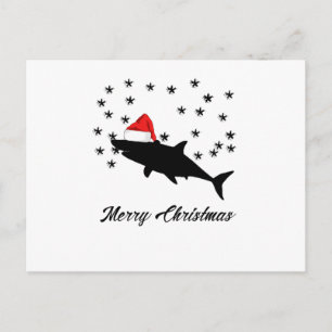 Cartes Pour Fêtes Annuelles Père Noël Shark Cadeaux de Noël - Joyeux Noël