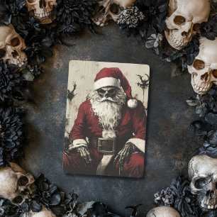 Cartes Pour Fêtes Annuelles Père Noël sombre Gothique Saint Nicolas Noël