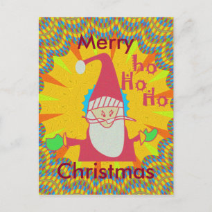 Cartes Pour Fêtes Annuelles Père Noël Special Hohoho ! Peinture à l'huile Haku