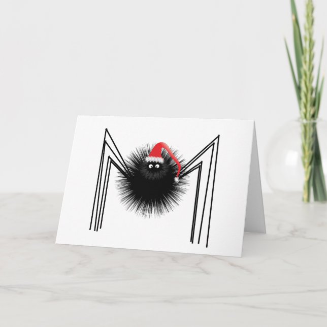 Cartes Pour Fêtes Annuelles Père Noël Spider (Devant)