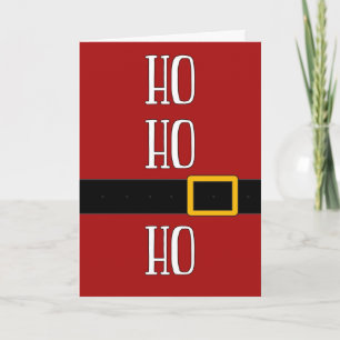 Cartes Pour Fêtes Annuelles père Noël Suit Ho Ho Ho Christmas
