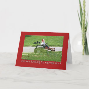 Cartes Pour Fêtes Annuelles Père Noël sur un terrain d'équitation