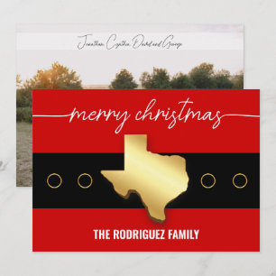 Cartes Pour Fêtes Annuelles Père Noël Texas Belt Buckle Noël