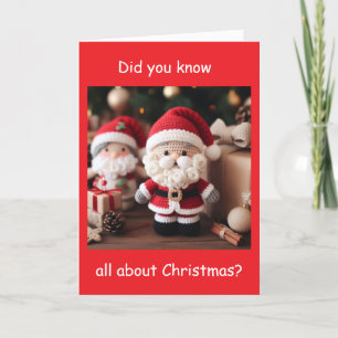CARTES POUR FÊTES ANNUELLES **PÈRE NOËL THE JOKESTER" À NOËL !