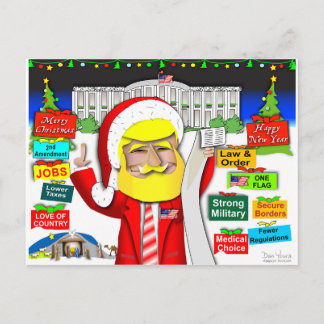 Cartes Pour Fêtes Annuelles Père Noël Trump Ho Ho Ho