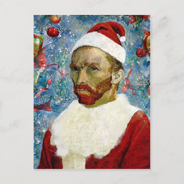 Cartes Pour Fêtes Annuelles Père Noël, Van Gogh (Devant)