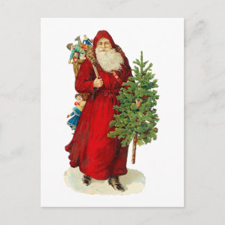 Cartes Pour Fêtes Annuelles Père Noël victorien
