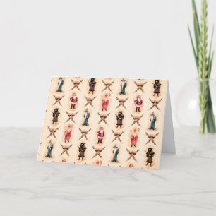 Cartes Pour Fêtes Annuelles Père Noël vintage