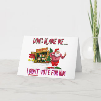 Cartes Pour Fêtes Annuelles Père Noël w/Elves pour le loyer/plaisanterie