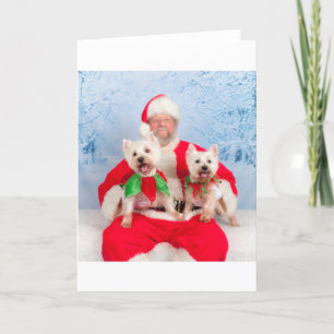 Cartes Pour Fêtes Annuelles père Noël Westies