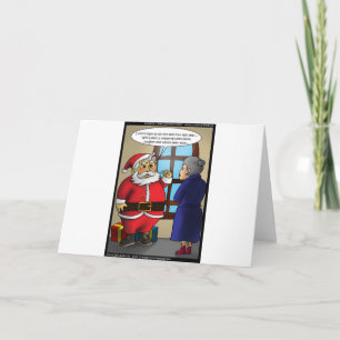 Cartes Pour Fêtes Annuelles Père Noël & Wiki Leaks Drôle Cadeaux Tee - shirts