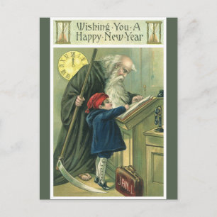 Cartes Pour Fêtes Annuelles Père Time vous souhaite une bonne année