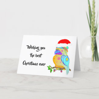 Cartes Pour Fêtes Annuelles Perroquet de Noël