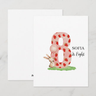 Cartes Pour Fêtes Annuelles Personalised Bunny 8th Birthday Card Daughter