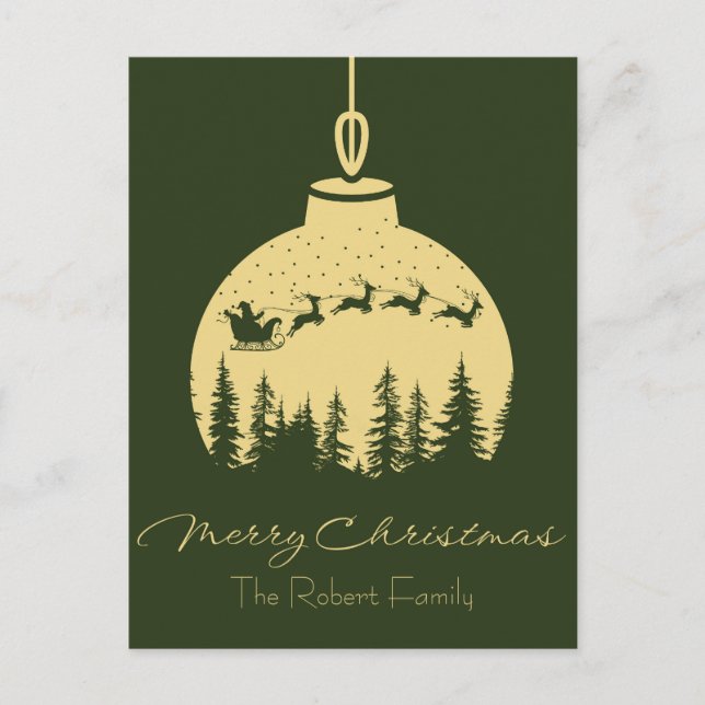 Cartes Pour Fêtes Annuelles Personalized Christmas ornaments design post card (Devant)