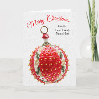 Cartes Pour Fêtes Annuelles Personalized Lucky Mushroom Christmas Card