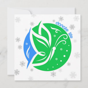 Cartes Pour Fêtes Annuelles Personnalisable Faire un don Vie Papillon Sensibil
