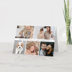 Cartes Pour Fêtes Annuelles Personnalisable Famille de Pâques heureuse Photos
