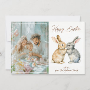 Cartes Pour Fêtes Annuelles 🐇 personnalisable OEuf-stra mignonne Hoppy Pâques