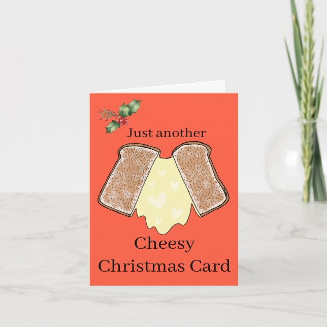 Cartes Pour Fêtes Annuelles Personnalisation facile amateur de fromage drôle (Devant)
