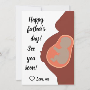 Cartes Pour Fêtes Annuelles Personnalisé Bientôt être papa, Bonne Fête des pèr