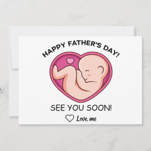 Cartes Pour Fêtes Annuelles Personnalisé Bientôt être papa, Bonne Fête des pèr