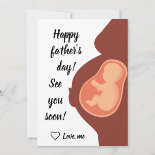 Cartes Pour Fêtes Annuelles Personnalisé Bientôt être papa, Bonne Fête des pèr