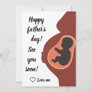 Cartes Pour Fêtes Annuelles Personnalisé Bientôt être papa, Bonne Fête des pèr