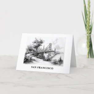 Cartes Pour Fêtes Annuelles Personnalisé De San Francisco Golden Gate Bridge