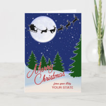 Personnalisé de votre ville, Joyeux Noël d'état