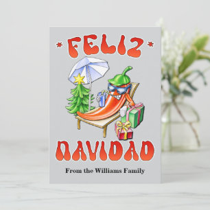 Cartes Pour Fêtes Annuelles Personnalisé Funny Feliz Navidad Christmas Chili