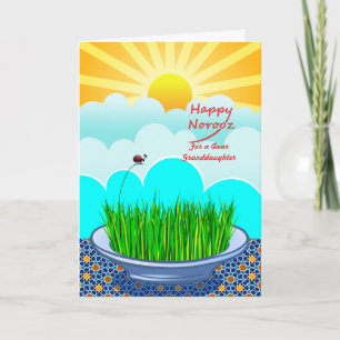 Cartes Pour Fêtes Annuelles Personnalisé, Joyeux Norouz pour petite-fille, Sab