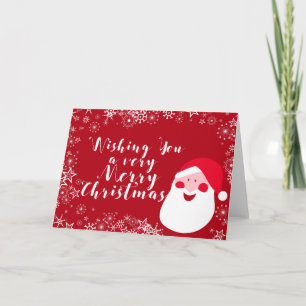 Cartes Pour Fêtes Annuelles Personnalisé MERRY NOËL SAISON PÈRE NOËL SAISON