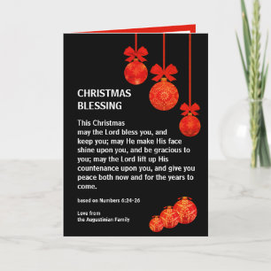 Cartes Pour Fêtes Annuelles PERSONNALISÉ QUE LE SEIGNEUR VOUS AIME Noël