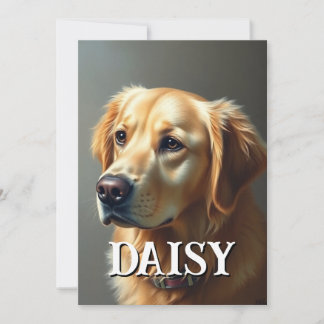 Cartes Pour Fêtes Annuelles Personnaliser Golden Retriever