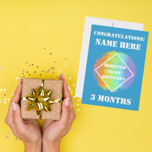 Cartes Pour Fêtes Annuelles Personnaliser Nom/Jalon Un Jour à la Fois - NA