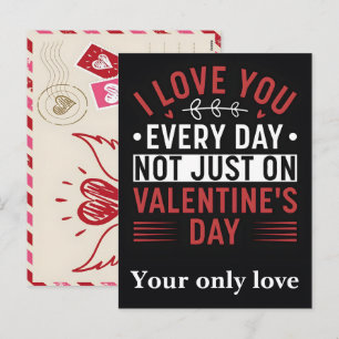 Cartes Pour Fêtes Annuelles Personnalisez Je T'Aime Au-Delà de la Saint-Valent